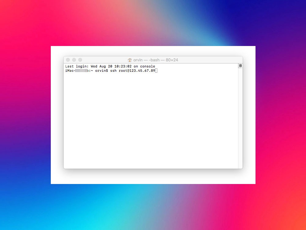 Подключение к VPS через терминал MacOS
