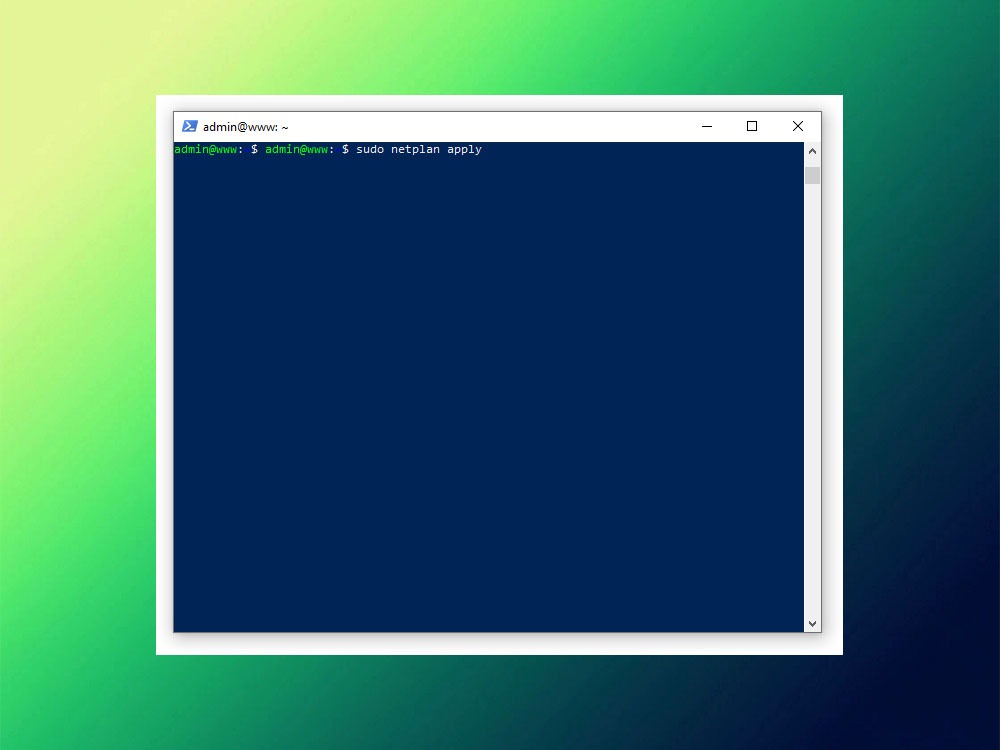 Применение netplan