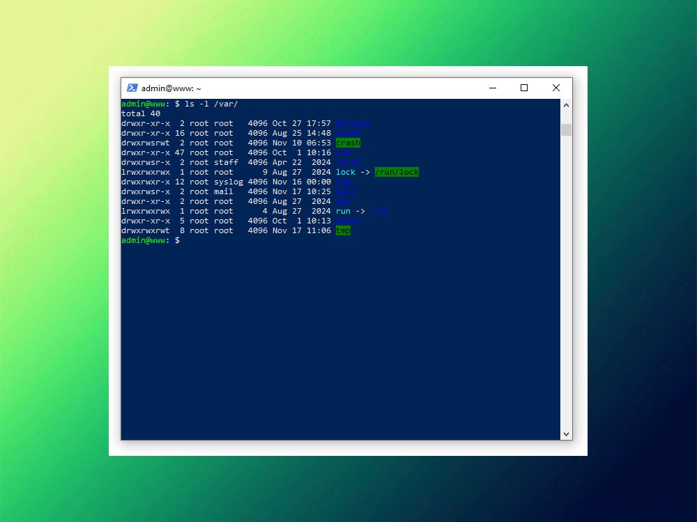 Права доступа ls -l