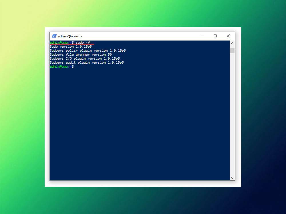 Проверка sudo на VPS